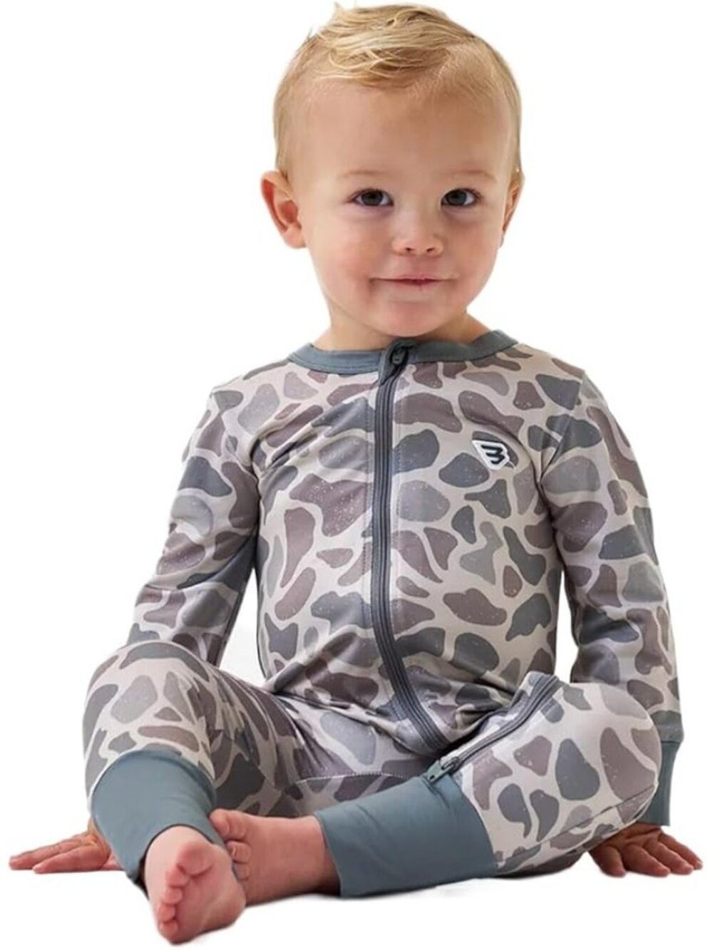 Burlebo Baby Zip Up – Soft Performance Fabric with Fold-Over Cuffs 12-18 months